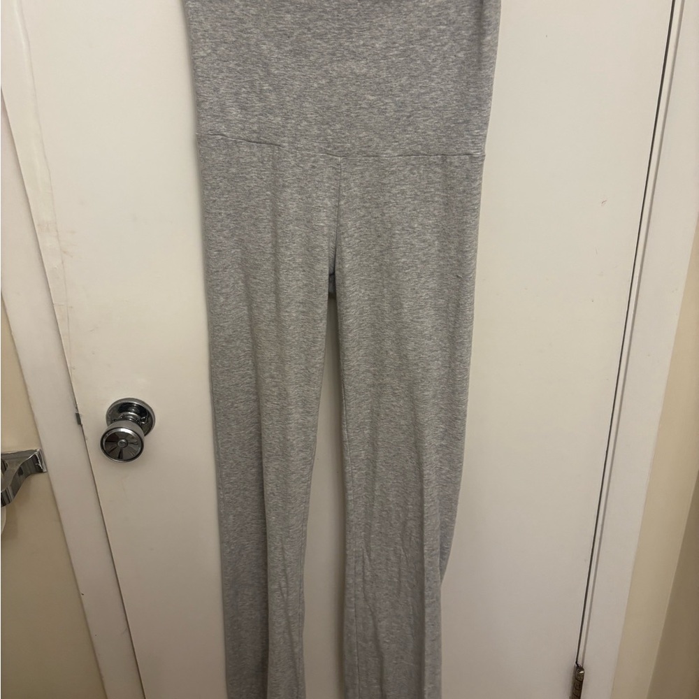 Skims Fold Over Leggings Cotton Grey Size S